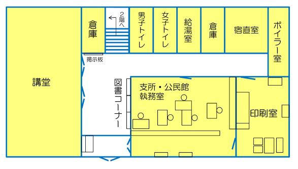 館内案内図 1階