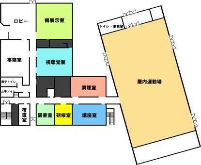 交流センター1Ｆ平面図