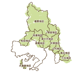 中山間地域エリアマップ
