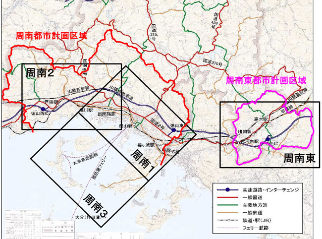 都市計画総括図の表示範囲（図割）