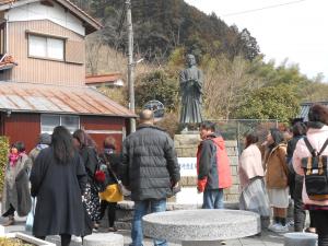 鹿野地区散策の様子