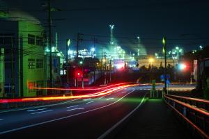 平和大橋から見た夜景