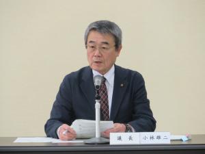 議長、進行のアップ