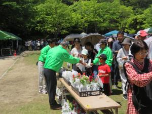 花の苗配布