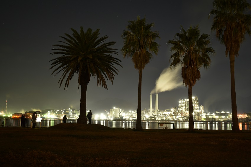 晴海親水公園から見る工場夜景