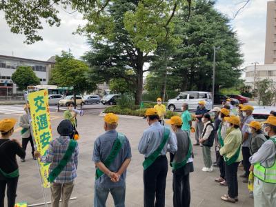 老人クラブとの交通立哨