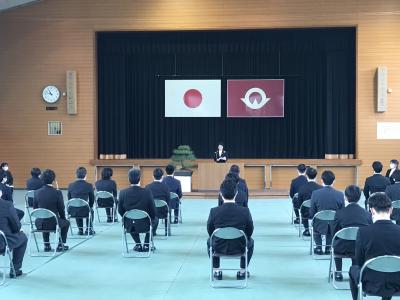 山口県立東部高等産業技術学校修了式