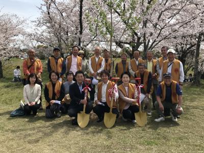 桜の森植樹式