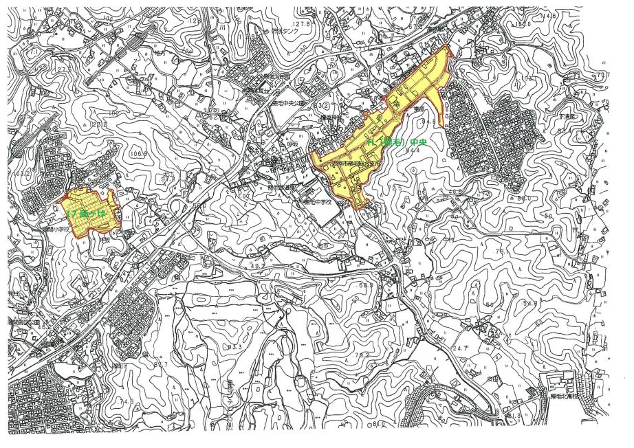 事業終了地区位置図（熊毛地域）