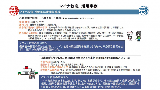 マイナ救急がはじまります