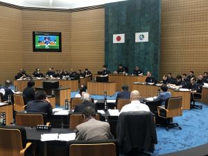 市議会定例会の様子