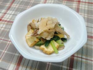 舞茸と厚揚げの炒め物