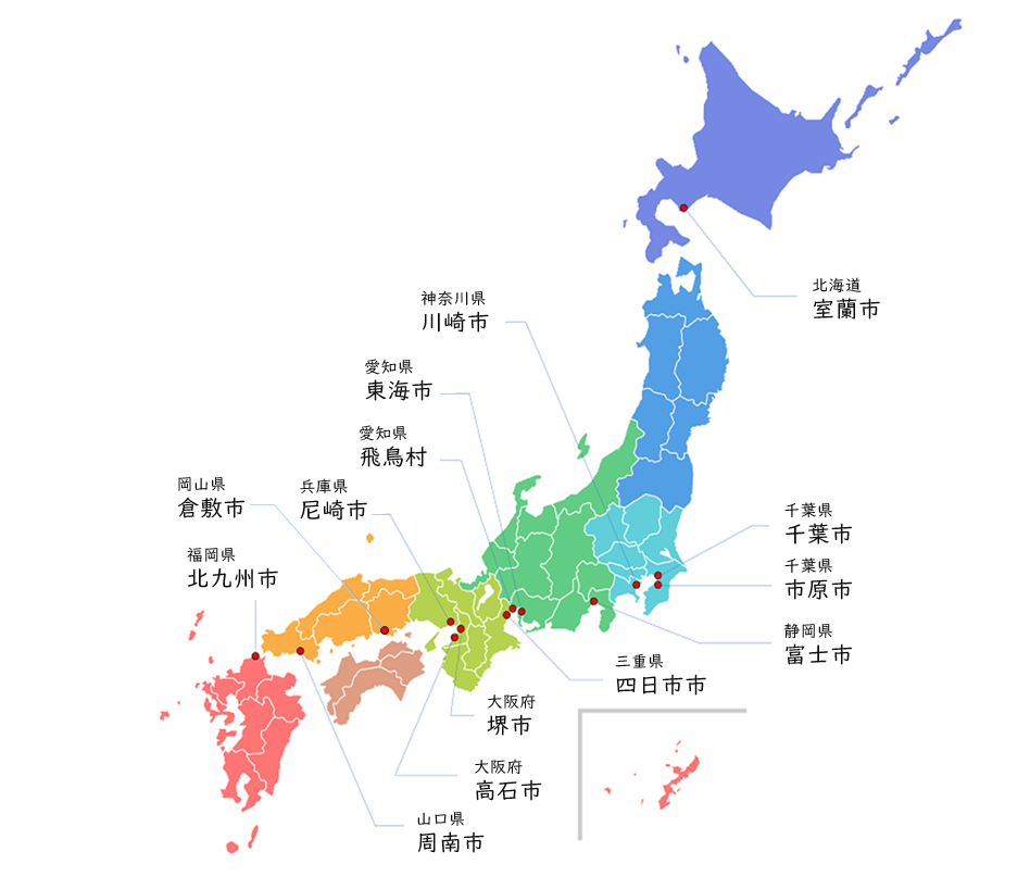 日本14大工場夜景都市