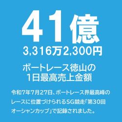 ボートレース徳山最高売上金額