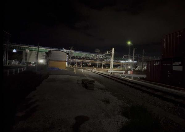 架設桁送り出し状況写真