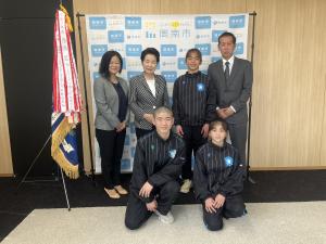 選手との記念撮影