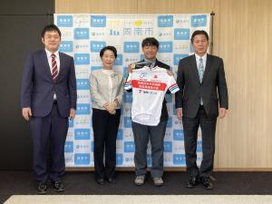 毛利選手との記念撮影