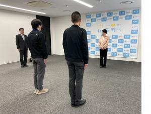 出発式の様子