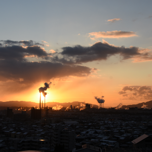 富田地区からの初日の出