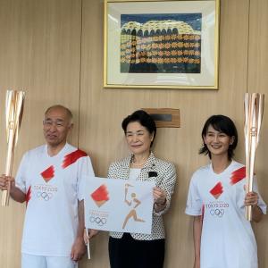 東京2020オリンピック聖火ランナーの市長表敬訪問 - 山口県周南市