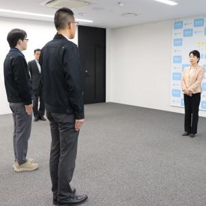 派遣される職員2人と市長
